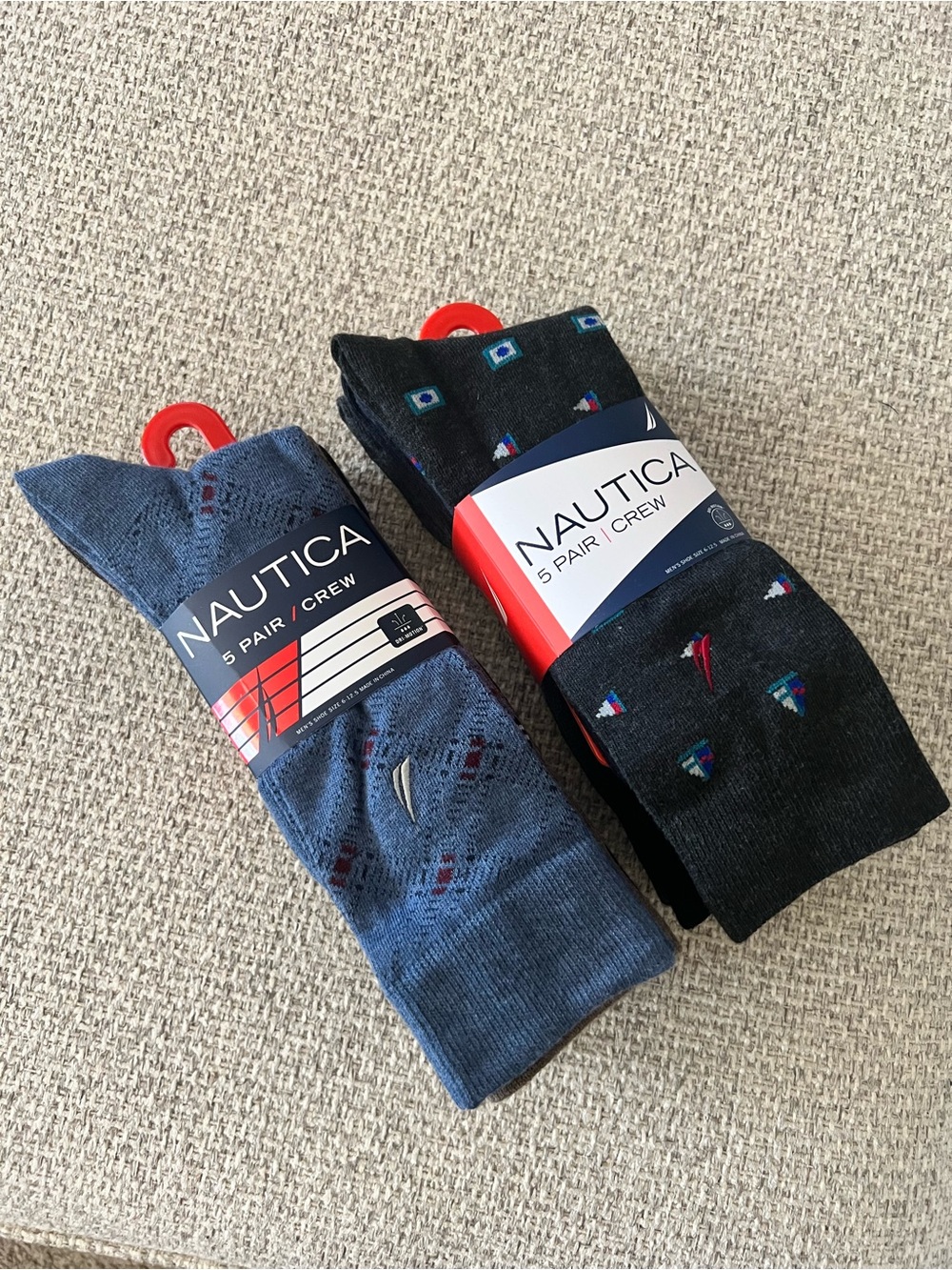 New Nautica 2 Sets Of Mens Crew Socks-10 Pairs - Picture 4 of 4